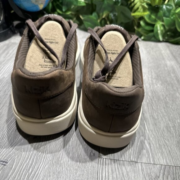 Kizik Women’s Vegas 2 – Hands-Free Sneakers Brown Oiled Leather Size 11 - Picture 5 of 9